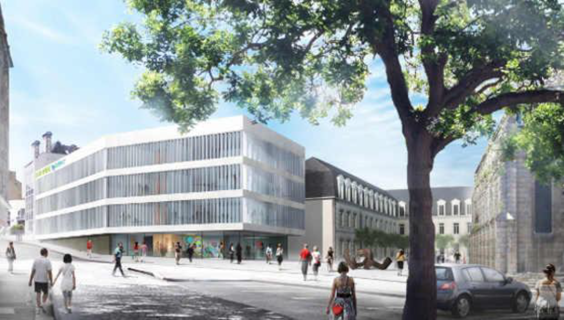 chantier Centre inter administratif de Saint Brieuc Sateco