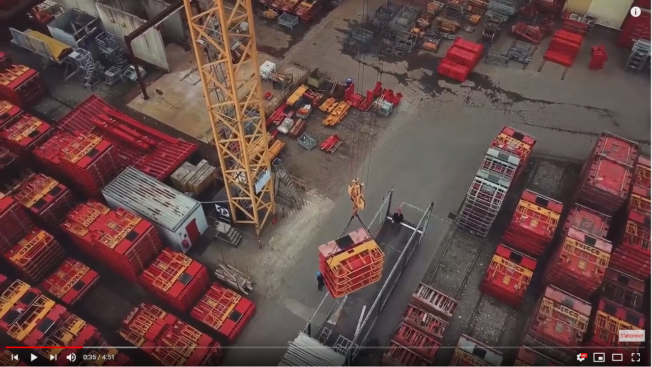 chantier Sateco sur Youtube