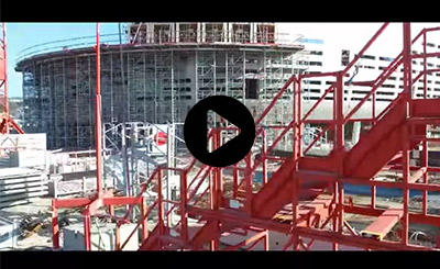 Capture vidéo chantier Sateco Arena Bordeaux