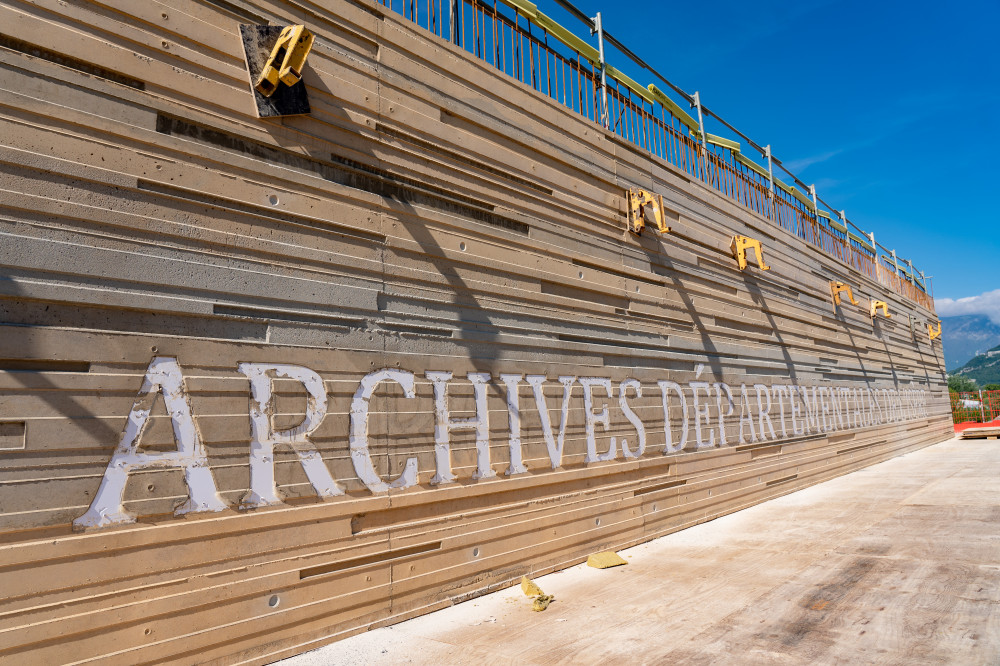 Chantier Archives départementales de l'Isère avec SATECO