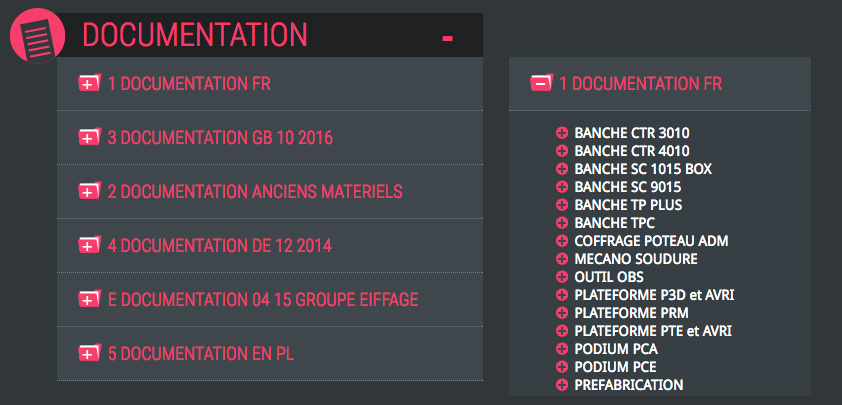 Documentation produit sateco coffrage